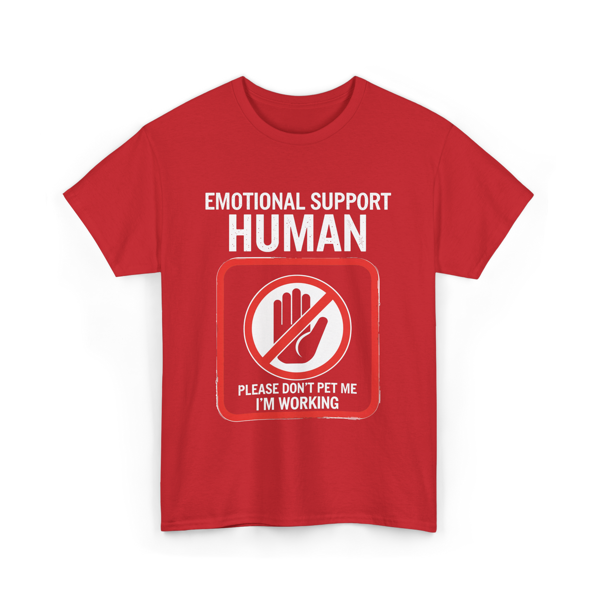 Emotional Support Halloween T-Shirt - Red