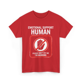 Emotional Support Halloween T-Shirt - Red