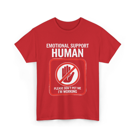 Emotional Support Halloween T-Shirt - Red