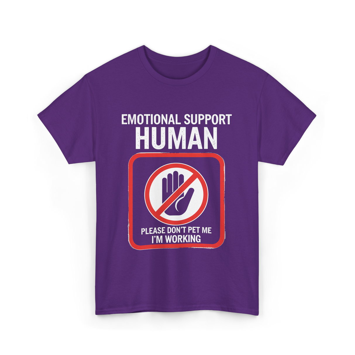 Emotional Support Halloween T-Shirt - Purple