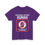 Emotional Support Halloween T-Shirt - Purple