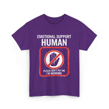 Emotional Support Halloween T-Shirt - Purple