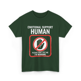 Emotional Support Halloween T-Shirt - Forest Green