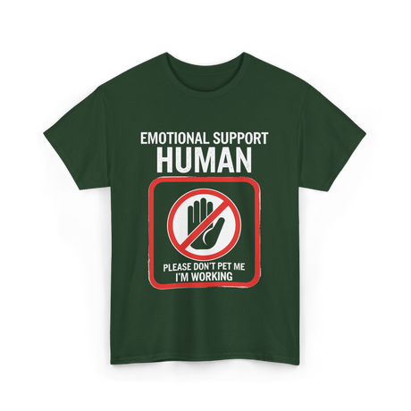 Emotional Support Halloween T-Shirt - Forest Green