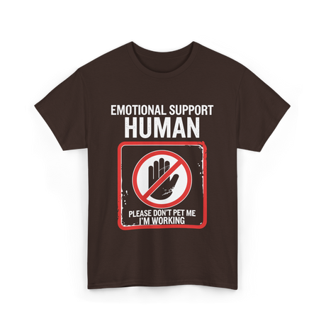 Emotional Support T-Shirt - Dark Chocolate