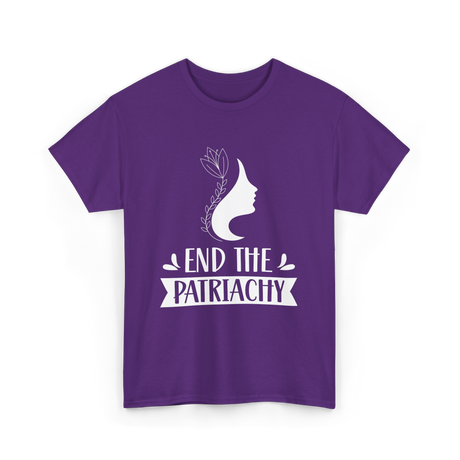 End The Patriarchy Feminism Rights T-Shirt - Purple