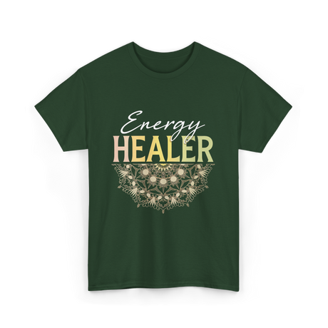 Energy Healer Spiritual Wellness T-Shirt - Forest Green