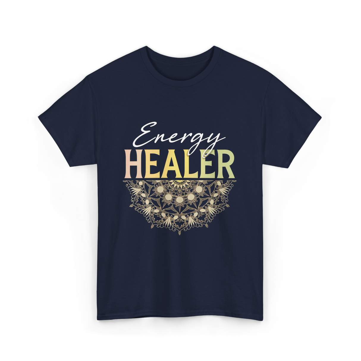 Energy Healer Spiritual Wellness T-Shirt - Navy