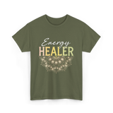 Energy Healer Spiritual Wellness T-Shirt - Military Green