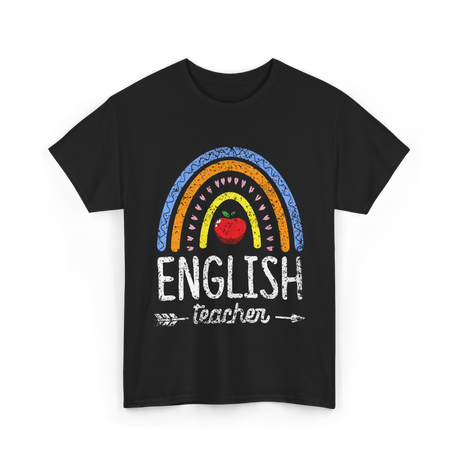 English Teacher Apple Education T-Shirt - Black