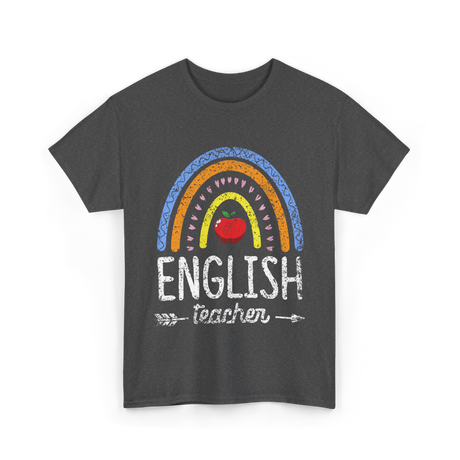 English Teacher Apple Education T-Shirt - Dark Heather