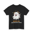 Error 404 Costume Ghost Halloween T-Shirt - Black