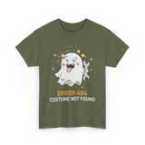 Error 404 Costume Ghost Halloween T-Shirt - Military Green