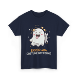 Error 404 Costume Ghost Halloween T-Shirt - Navy