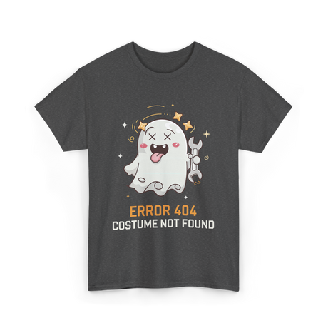 Error 404 Costume Ghost Halloween T-Shirt - Dark Heather