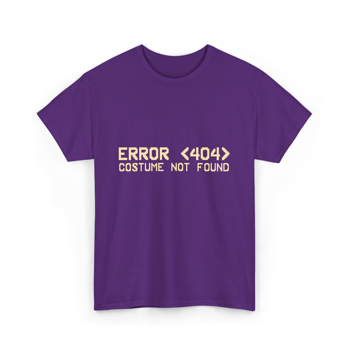 Error 404 Costume Not Found Programmer T-Shirt - Purple