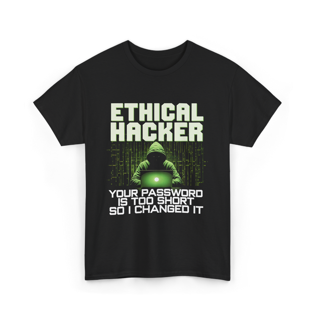 Ethical Hacker Hacking Art T-Shirt - Black