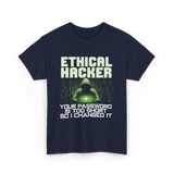 Ethical Hacker Hacking Art T-Shirt - Navy