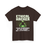 Ethical Hacker Hacking Art T-Shirt - Dark Chocolate