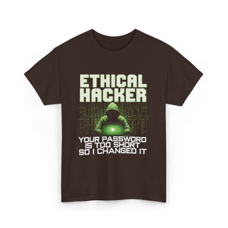 Ethical Hacker Hacking Art T-Shirt - Dark Chocolate