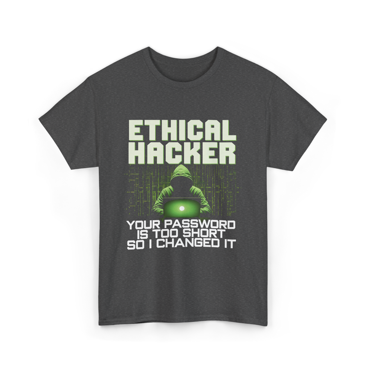 Ethical Hacker Hacking Art T-Shirt - Dark Heather