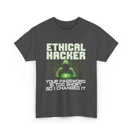 Ethical Hacker Hacking Art T-Shirt - Dark Heather