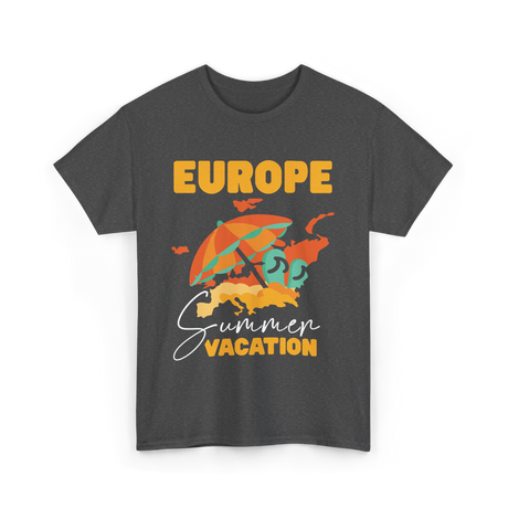 Europe Summer Vacation Travel T-Shirt - Dark Heather