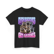 Even Baddies Get Saddies Raccoons T-Shirt - Black