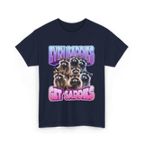 Even Baddies Get Saddies Raccoons T-Shirt - Navy