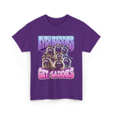 Even Baddies Get Saddies Raccoons T-Shirt - Purple