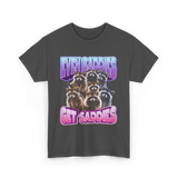 Even Baddies Get Saddies Raccoons T-Shirt - Dark Heather