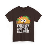 Every Now and Then Taco Foodie T-Shirt - Dark Chocolate