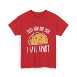 Every Now and Then Taco T-Shirt - Red