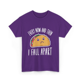 Every Now and Then Taco T-Shirt - Purple