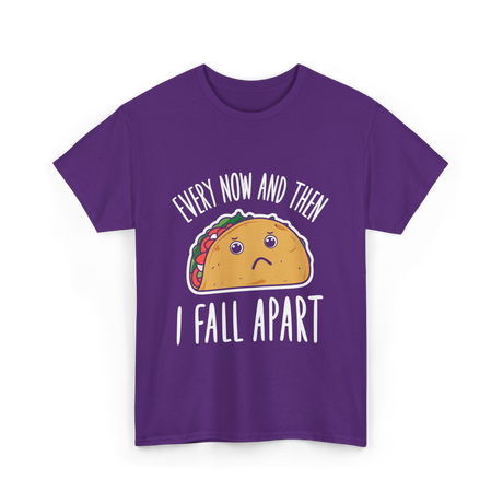 Every Now and Then Taco T-Shirt - Purple