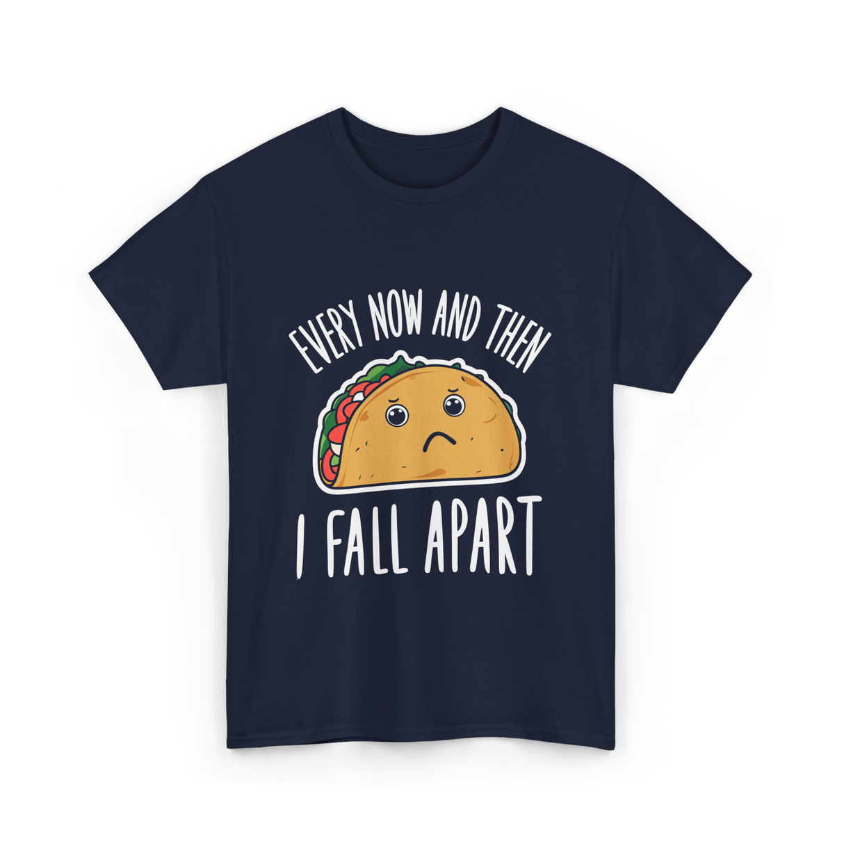 Every Now and Then Taco T-Shirt - Navy