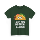 Every Now and Then Taco T-Shirt - Forest Green