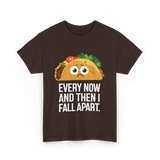 Every Now and Then Taco T-Shirt - Dark Chocolate