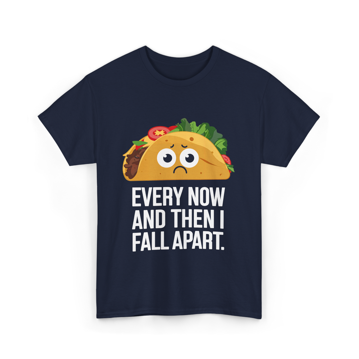 Every Now and Then Taco T-Shirt - Navy