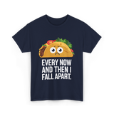 Every Now and Then Taco T-Shirt - Navy