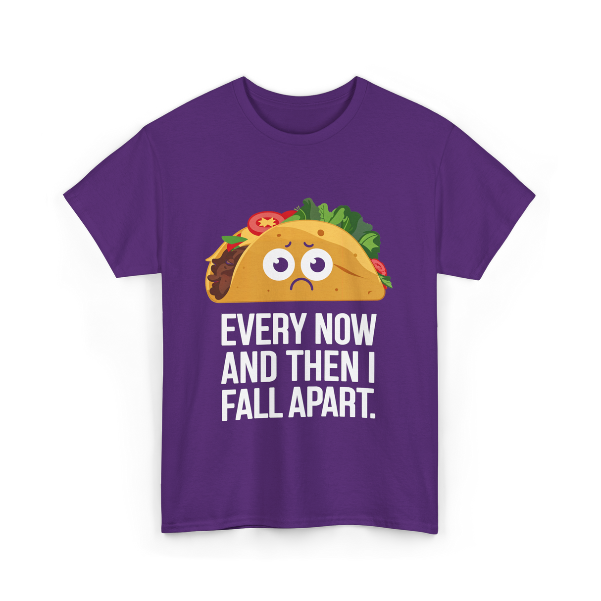 Every Now and Then Taco T-Shirt - Purple