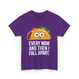 Every Now and Then Taco T-Shirt - Purple