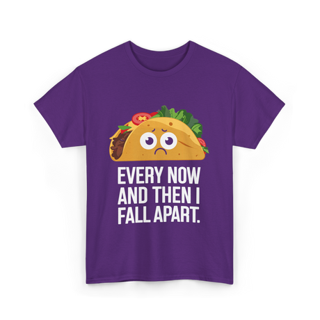 Every Now and Then Taco T-Shirt - Purple