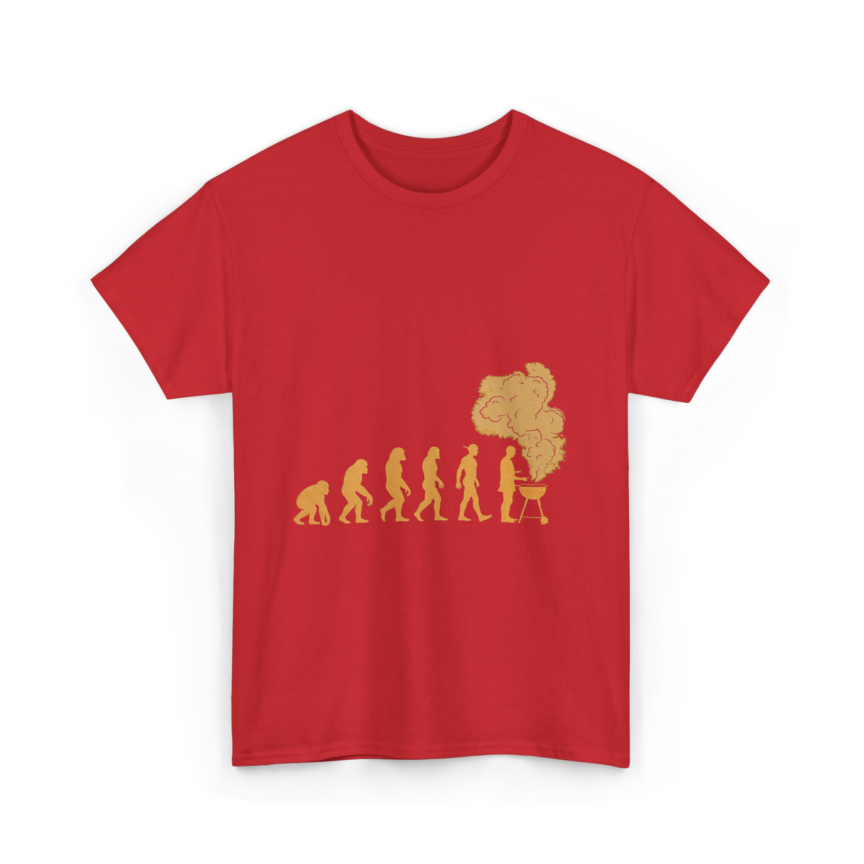 Evolution of Grilling T-Shirt - Red