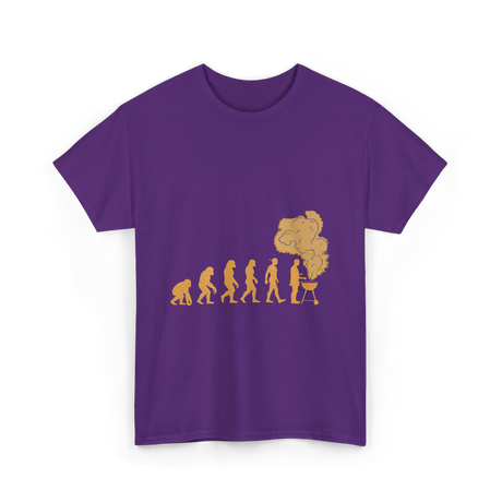 Evolution of Grilling T-Shirt - Purple