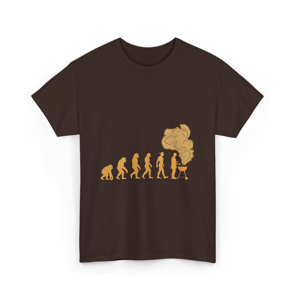 Evolution of Grilling T-Shirt - Dark Chocolate