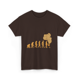 Evolution of Grilling T-Shirt - Dark Chocolate