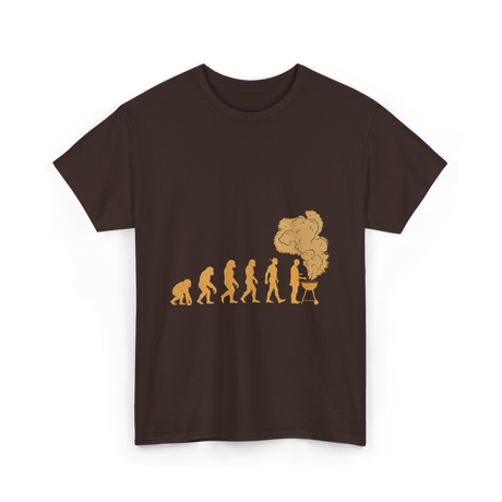 Evolution of Grilling T-Shirt - Dark Chocolate