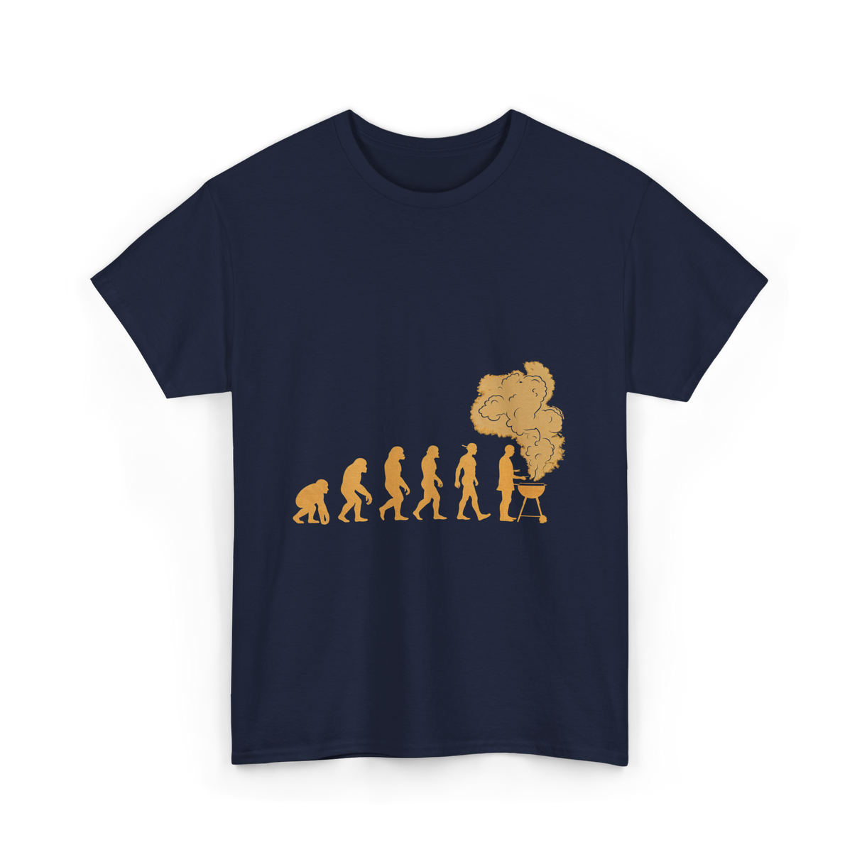 Evolution of Grilling T-Shirt - Navy