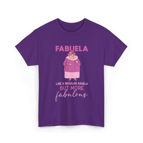 Fabuela Like A Regular Abuela Fabulous T-Shirt - Purple